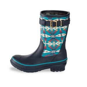 NEW PENDLETON women's heritage tucson rain boots in blue